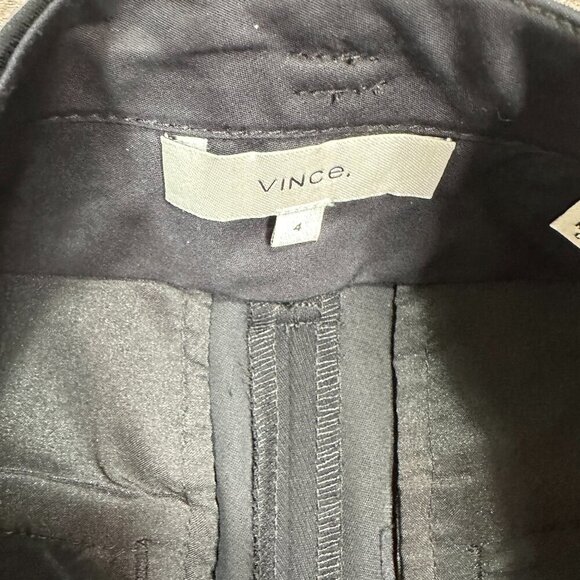 Vince. High Rise Cropped Polyester Pants Black Size 4 - Picture 9 of 10